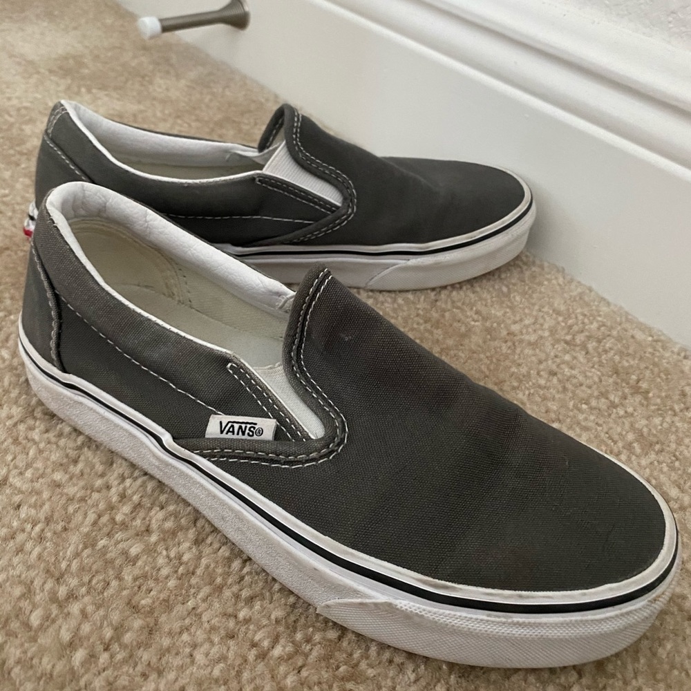 Vans Slip Ons (Charcoal)